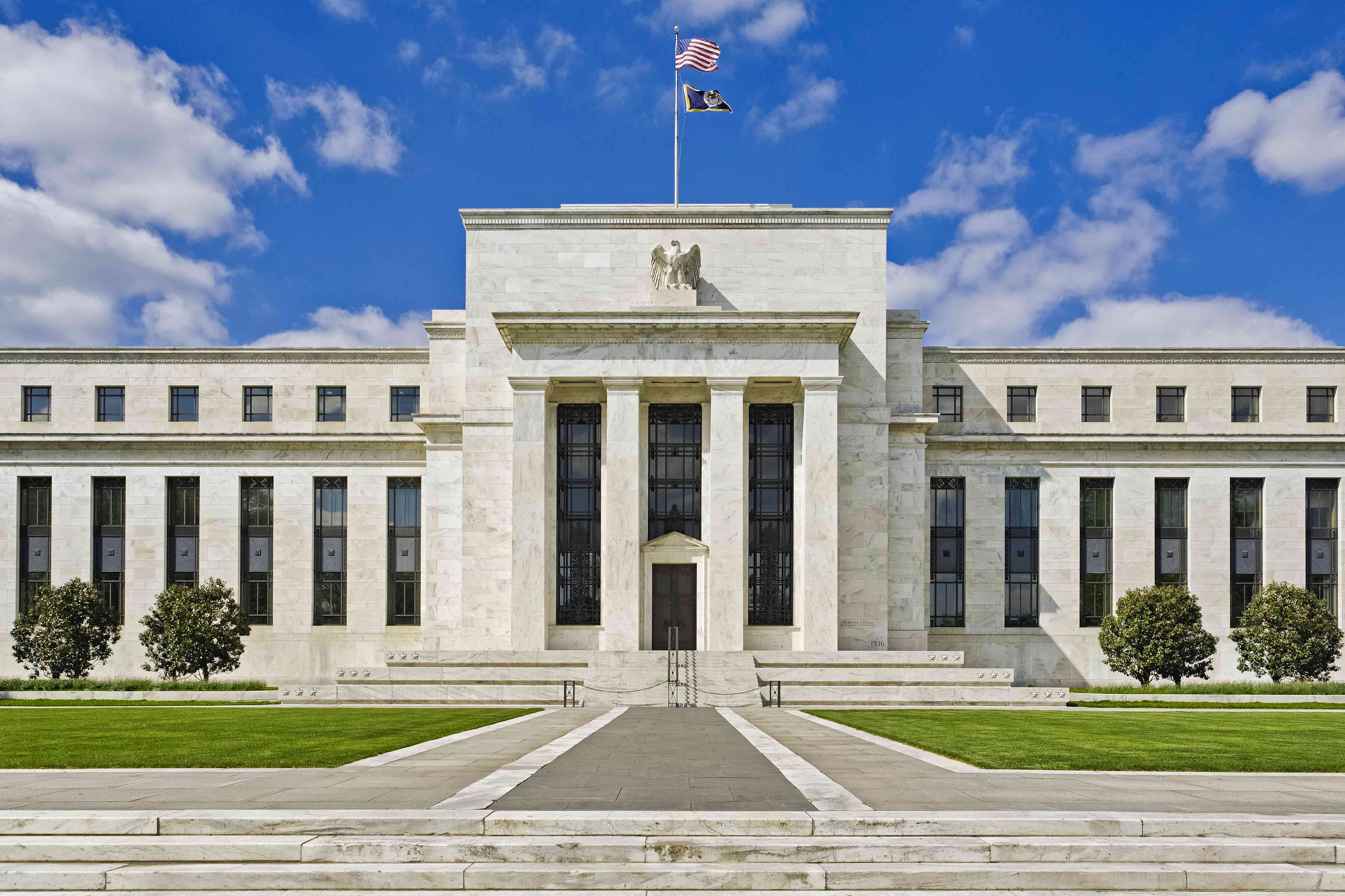 The Federal Reserve building in Washington.