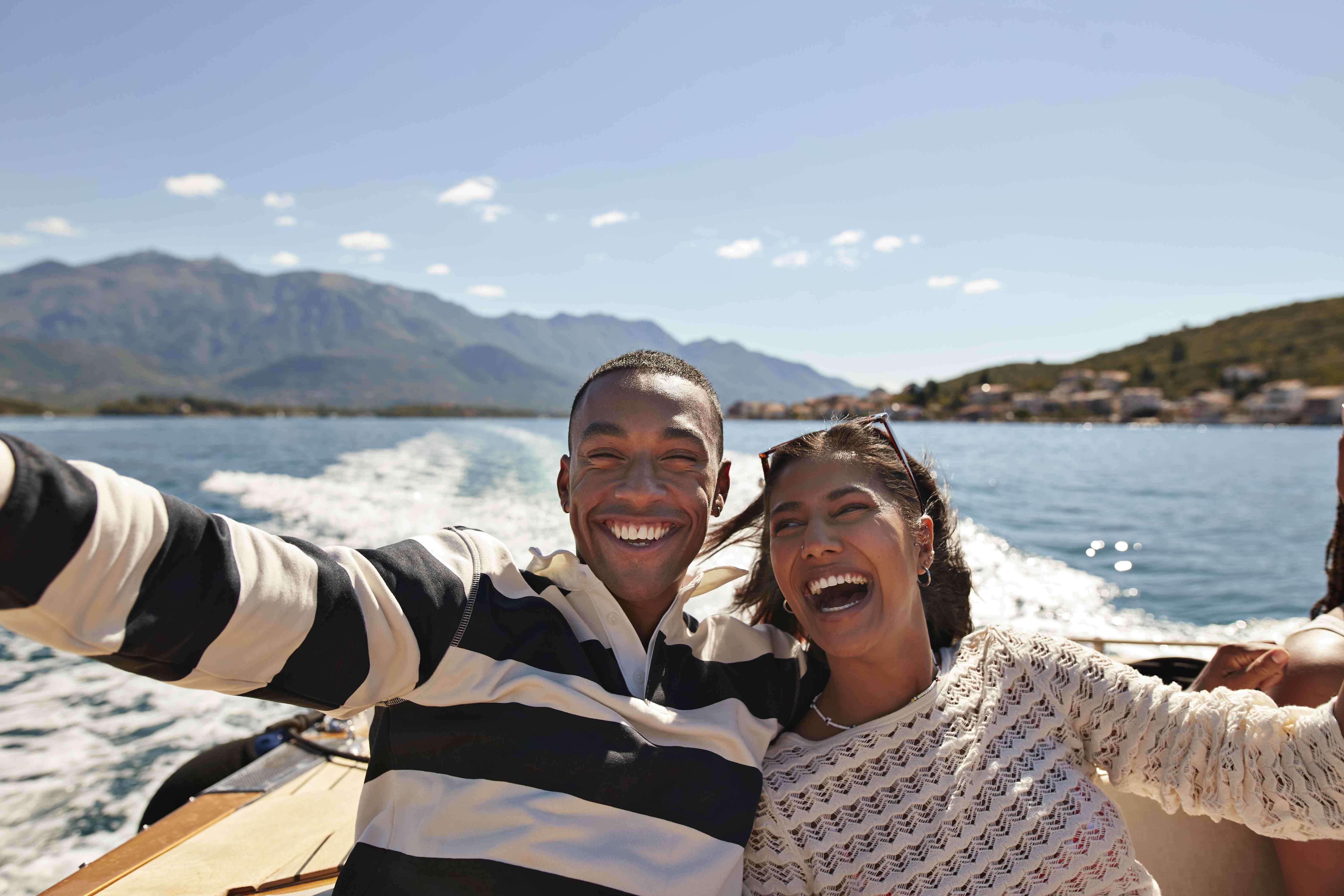 Couple on a boat