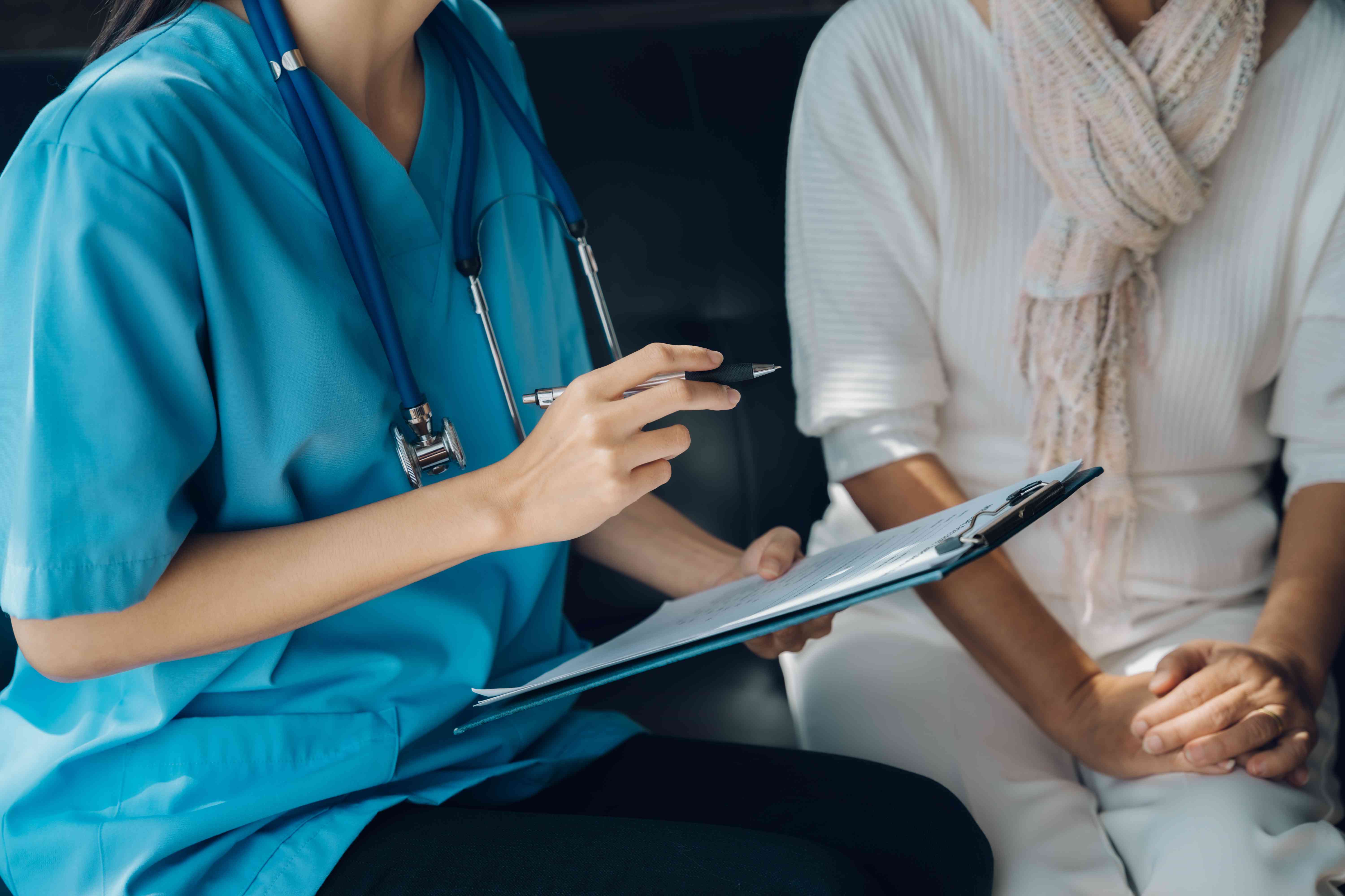 health checkups with a physician or psychiatrist who works with patients who are consulted about female or psychiatric diagnosis in a medical clinic or hospital mental health service.