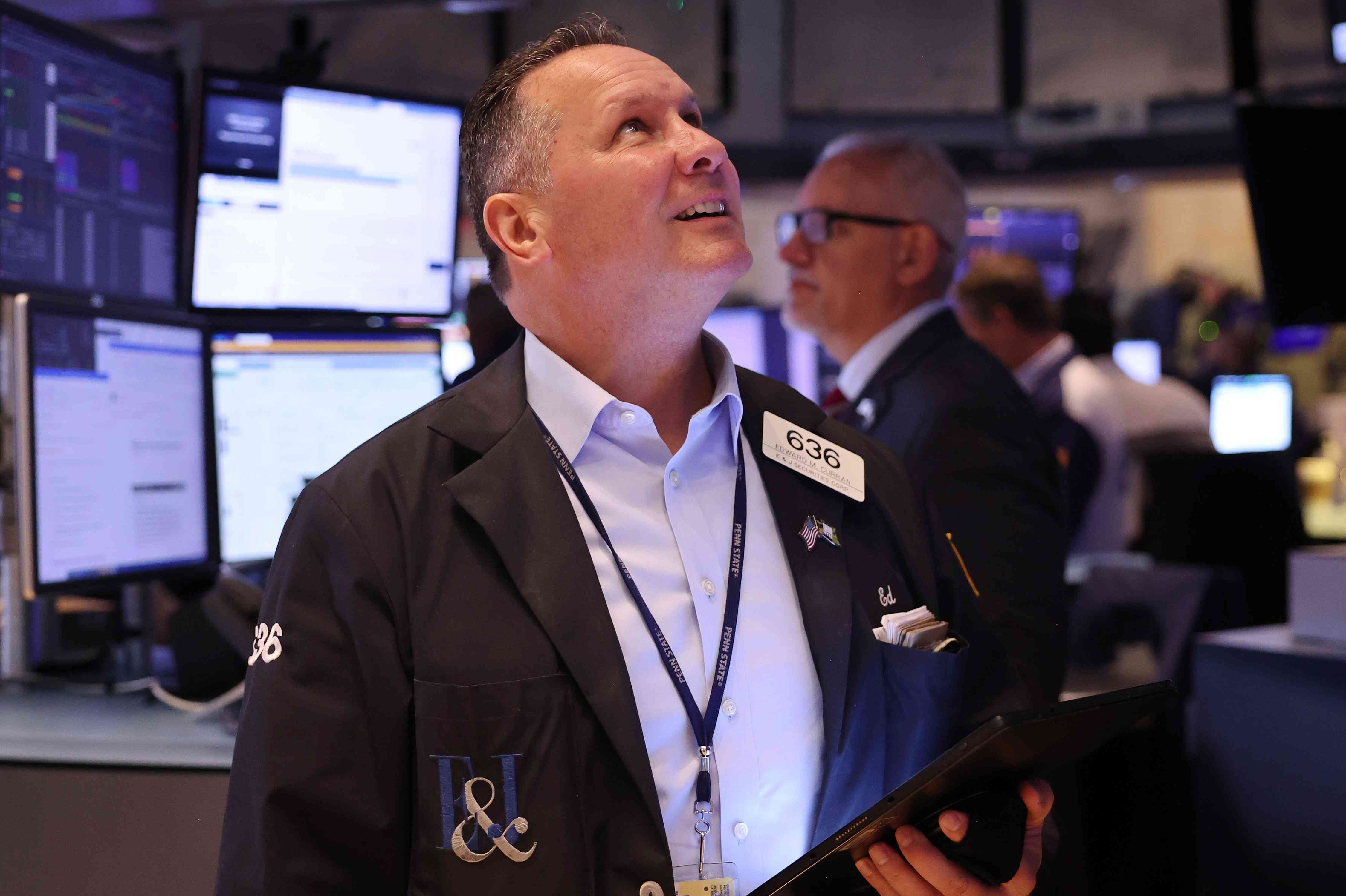 Traders at the New York Stock Exchange.