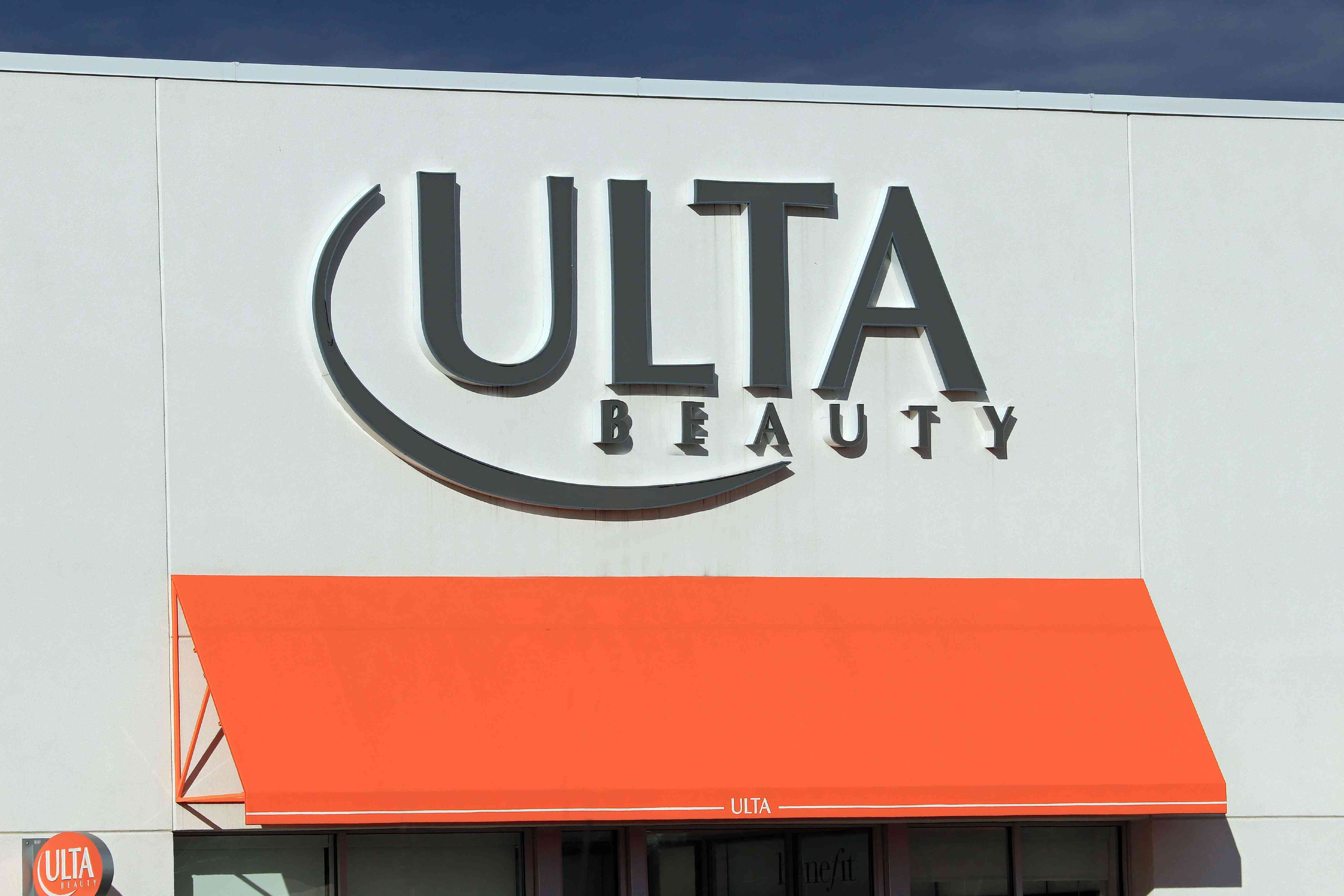 Ulta Beauty store entrance sign 