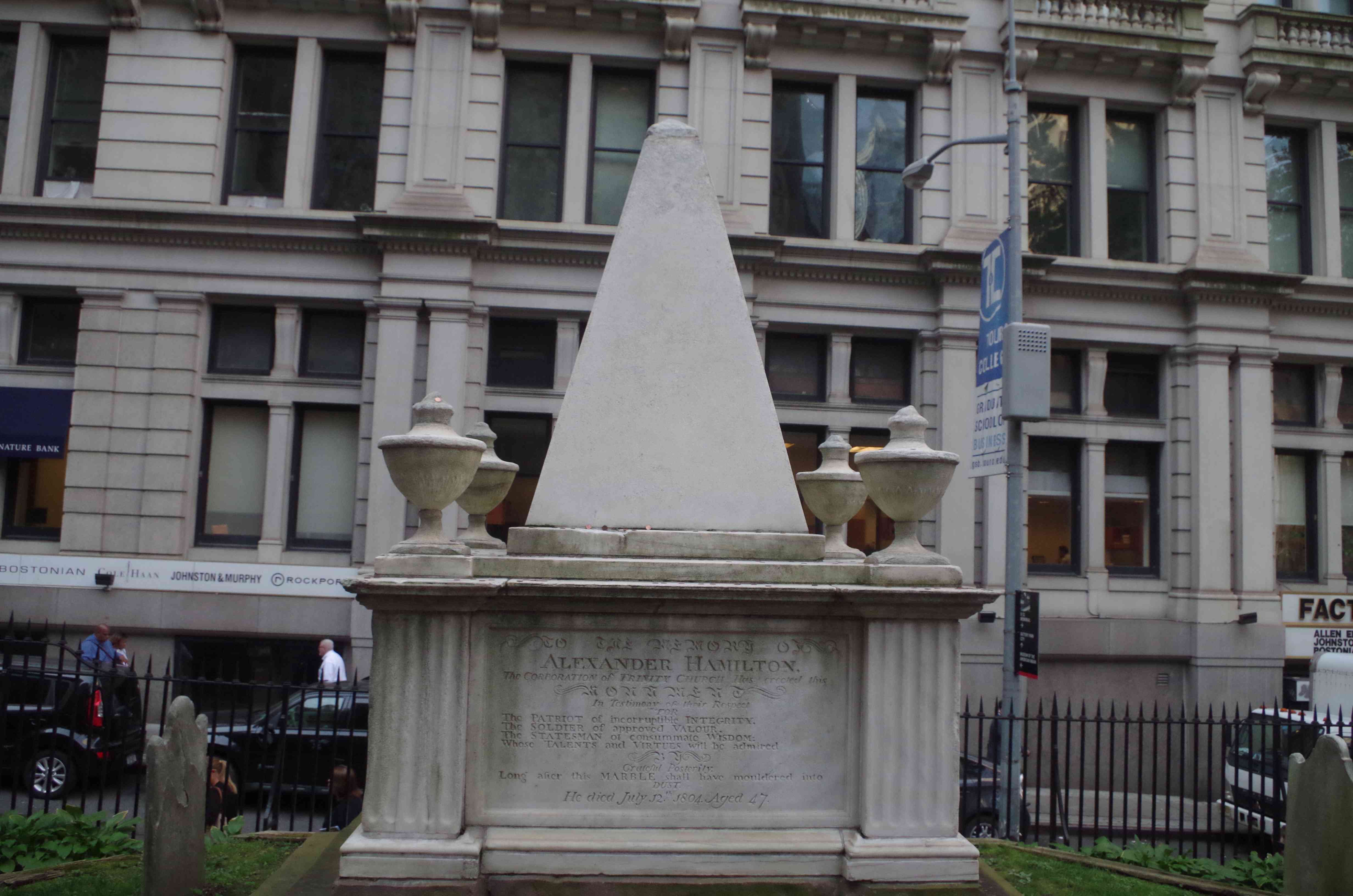 Alexander Hamilton's grave