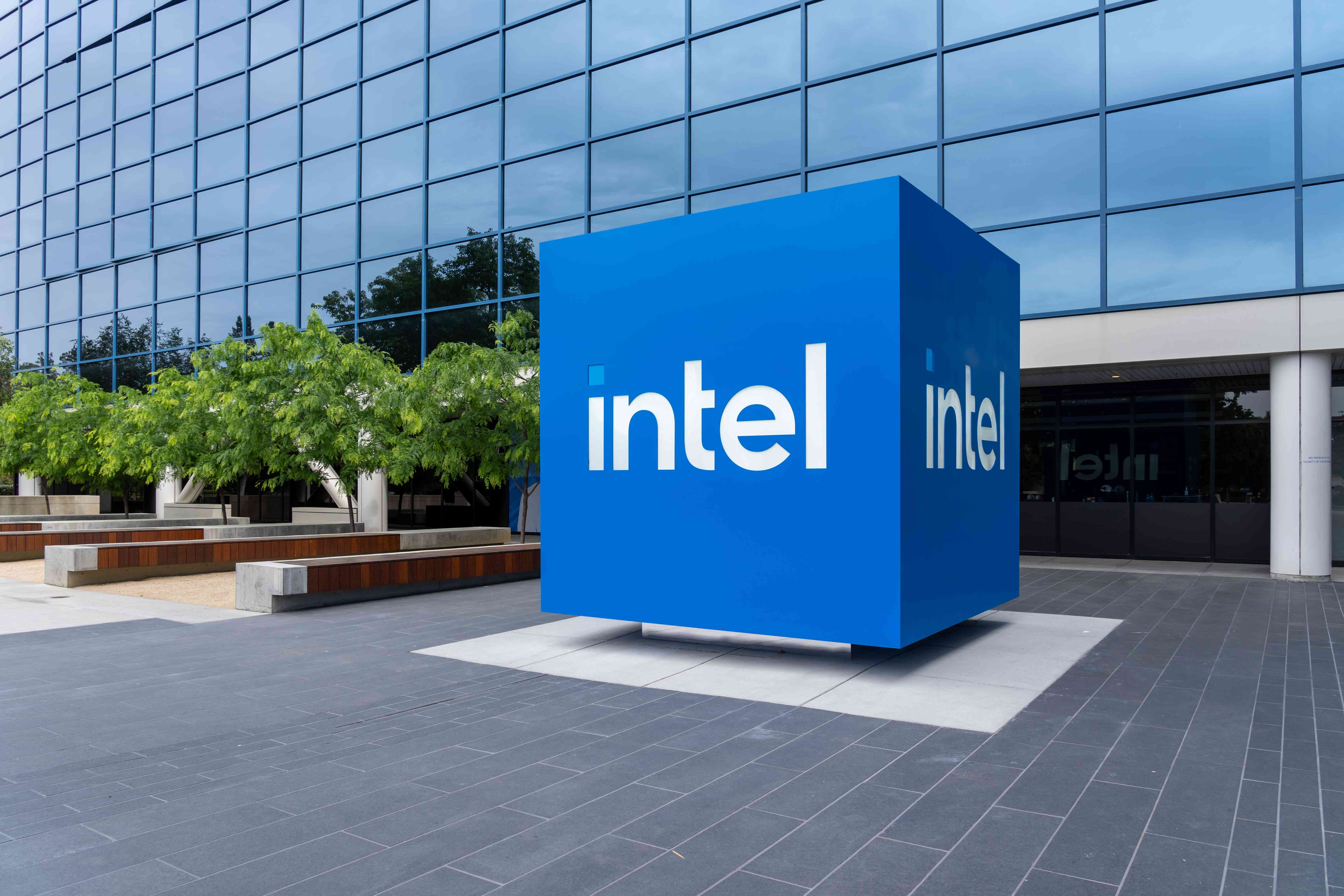 Intel headquarters in Santa Clara, California, USA