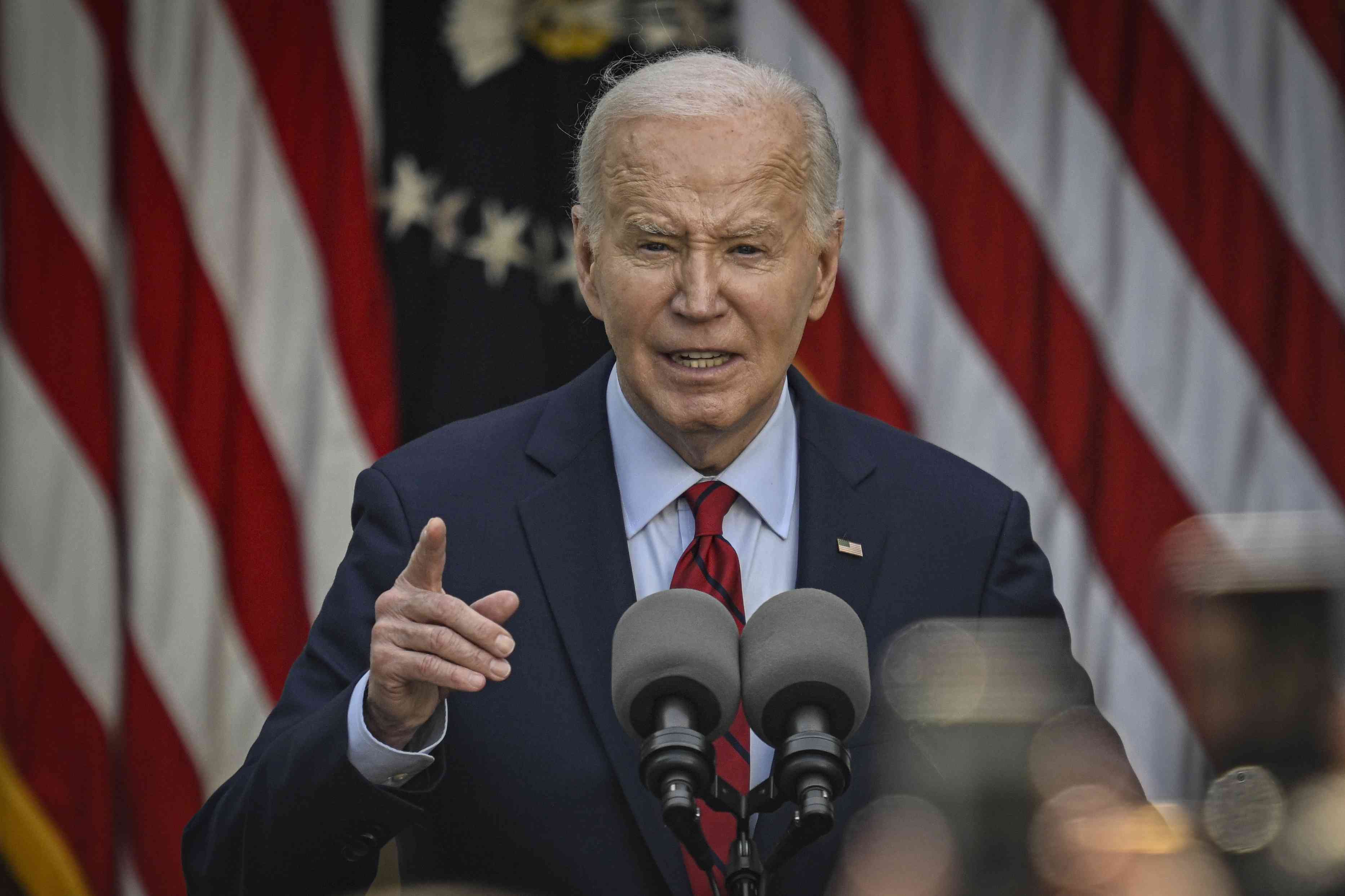 U.S. President Joe Biden at the White House in Washington, DC, on May 13, 2024