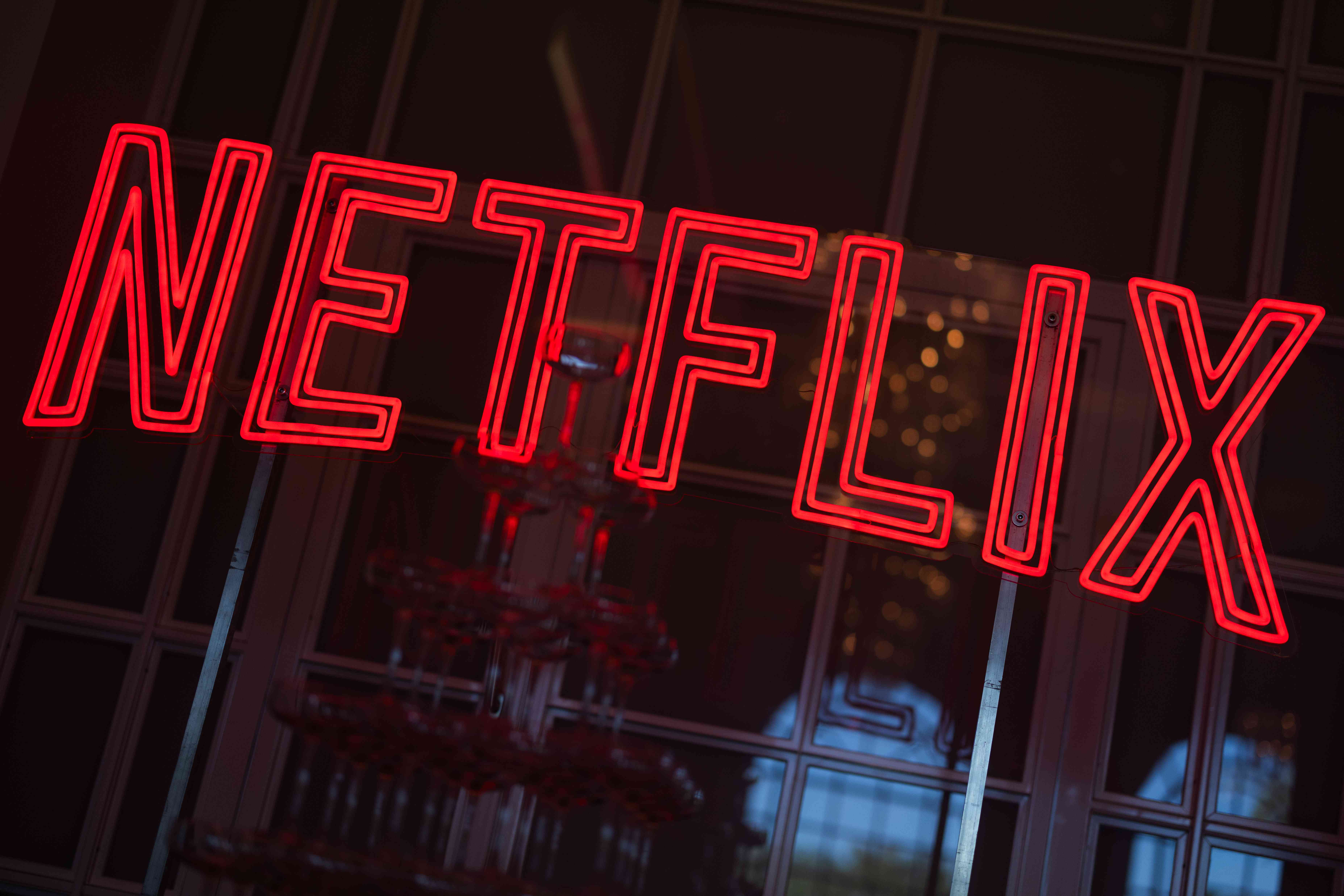 Illuminated Netflix logo