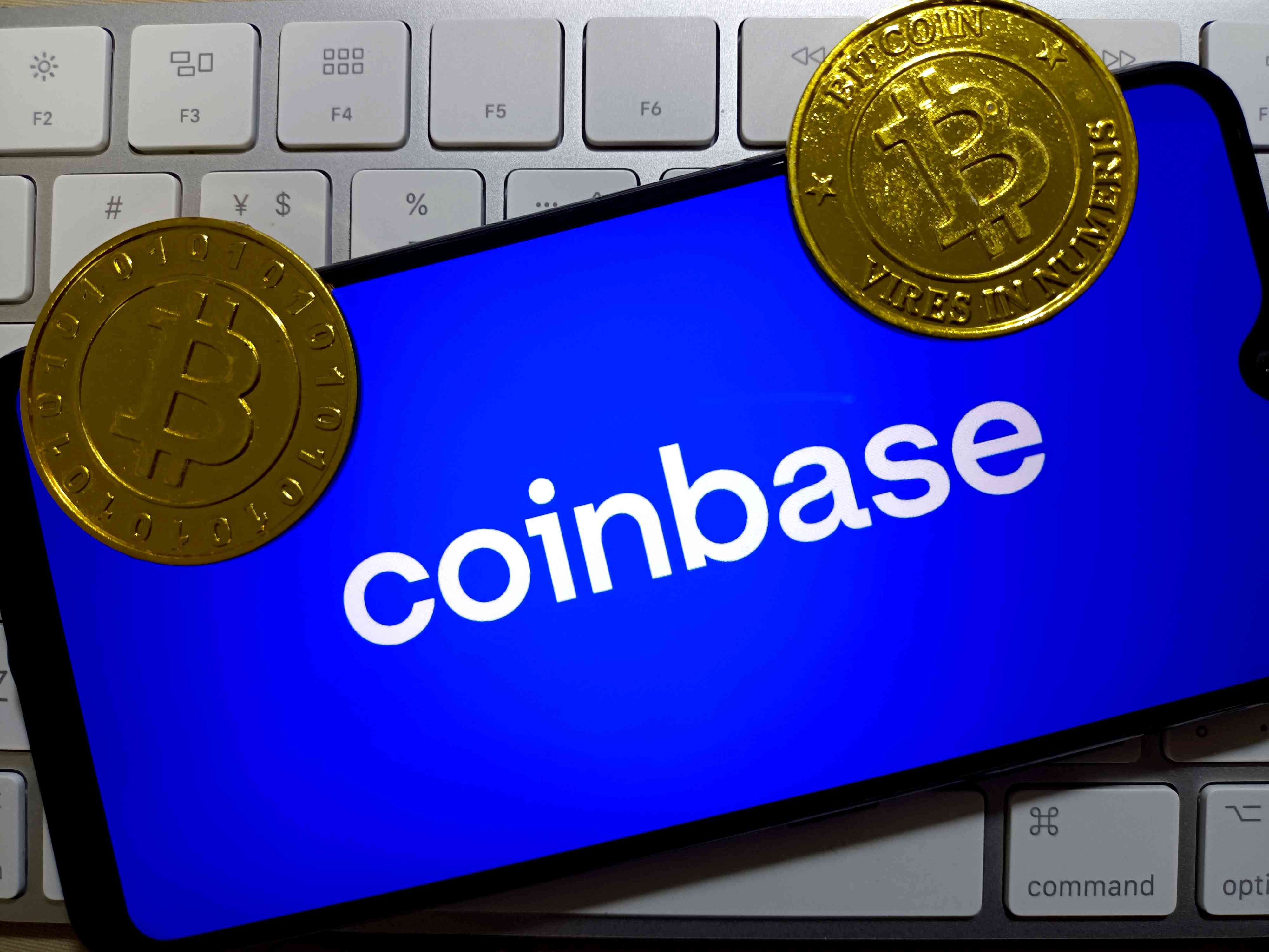 Coinbase logo.