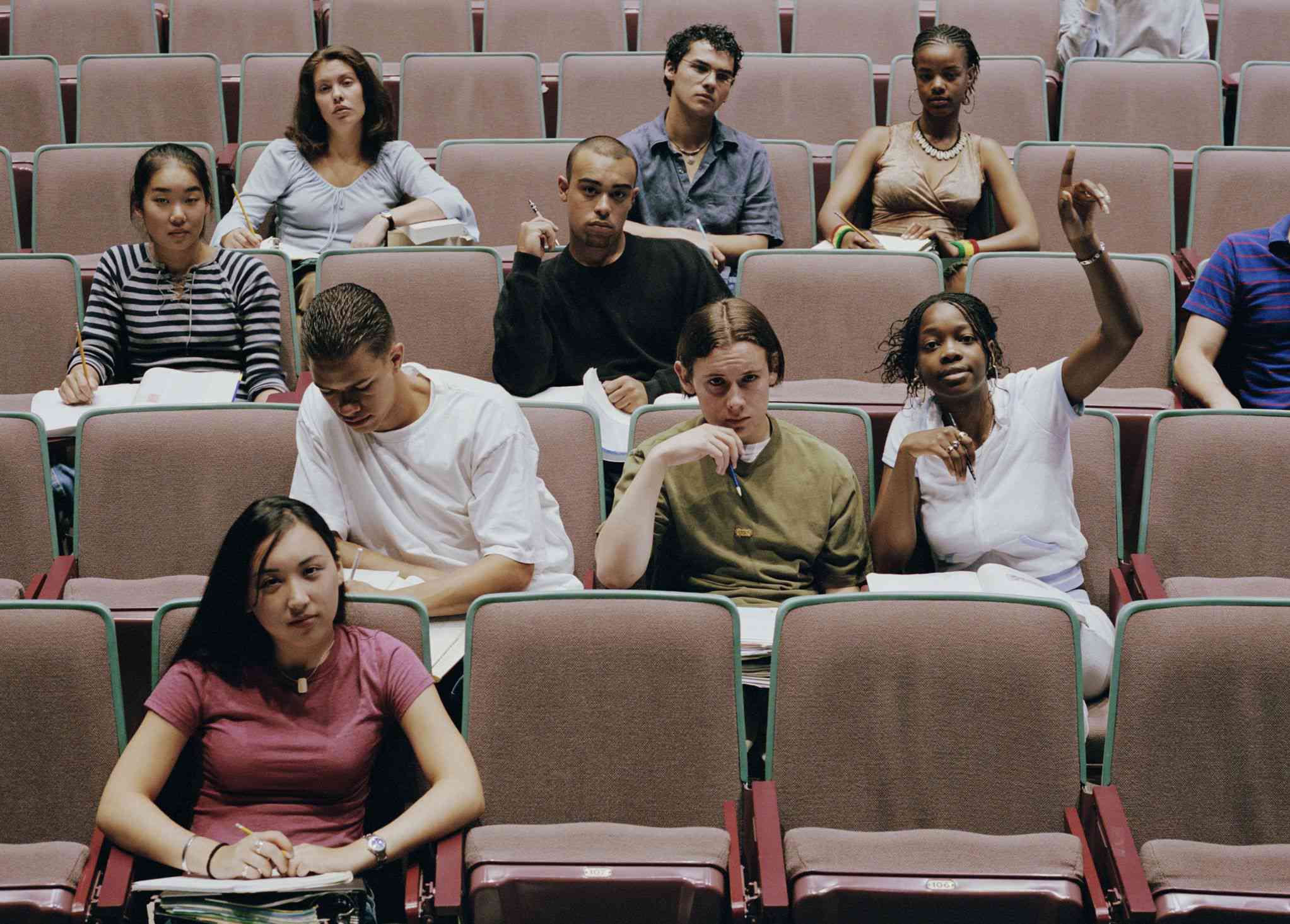 Students in a Classroom Auditorium