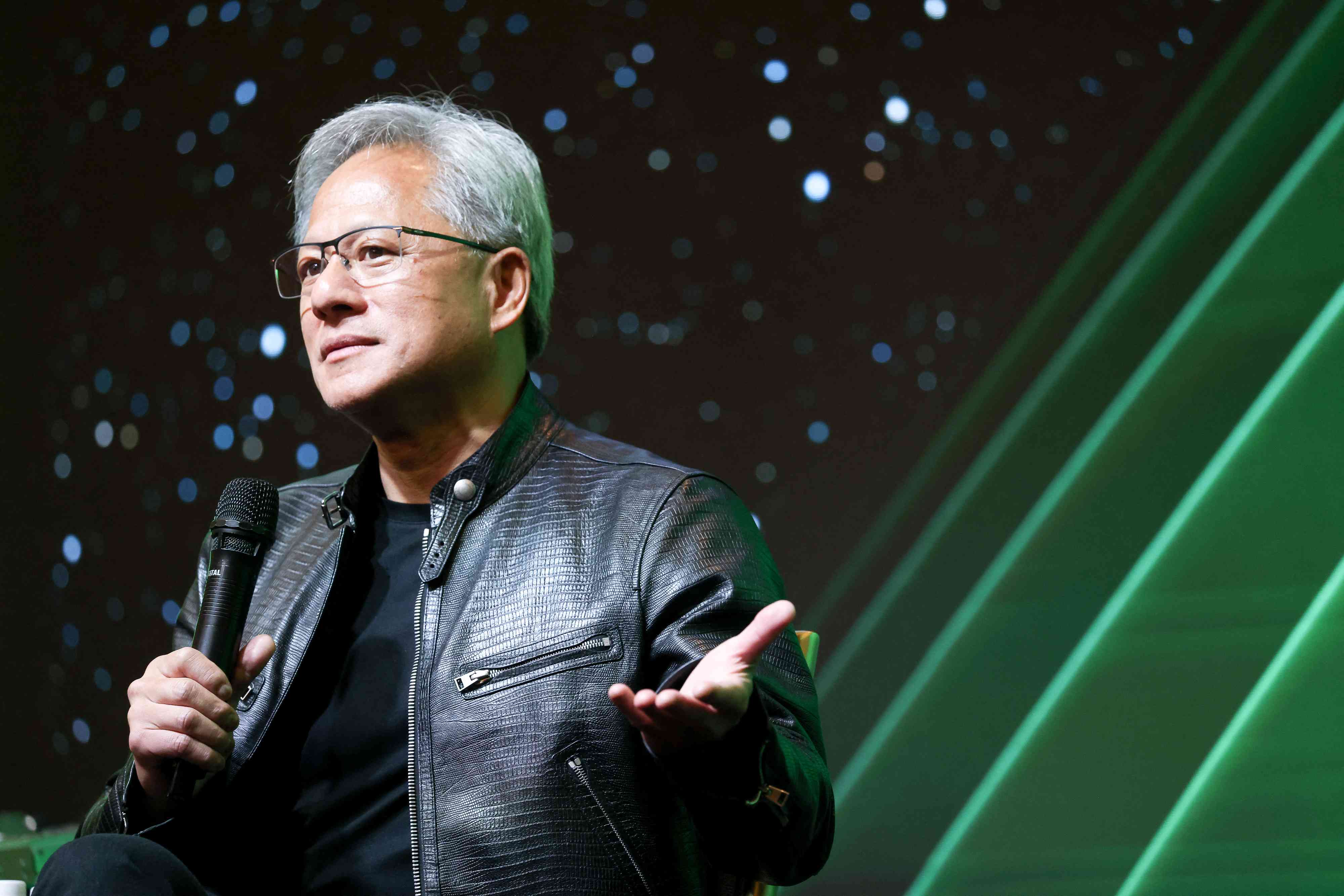 Nvidia CEO Jensen Huang speaks at Computex 2024 in Taipei, Taiwan on June 4, 2024.