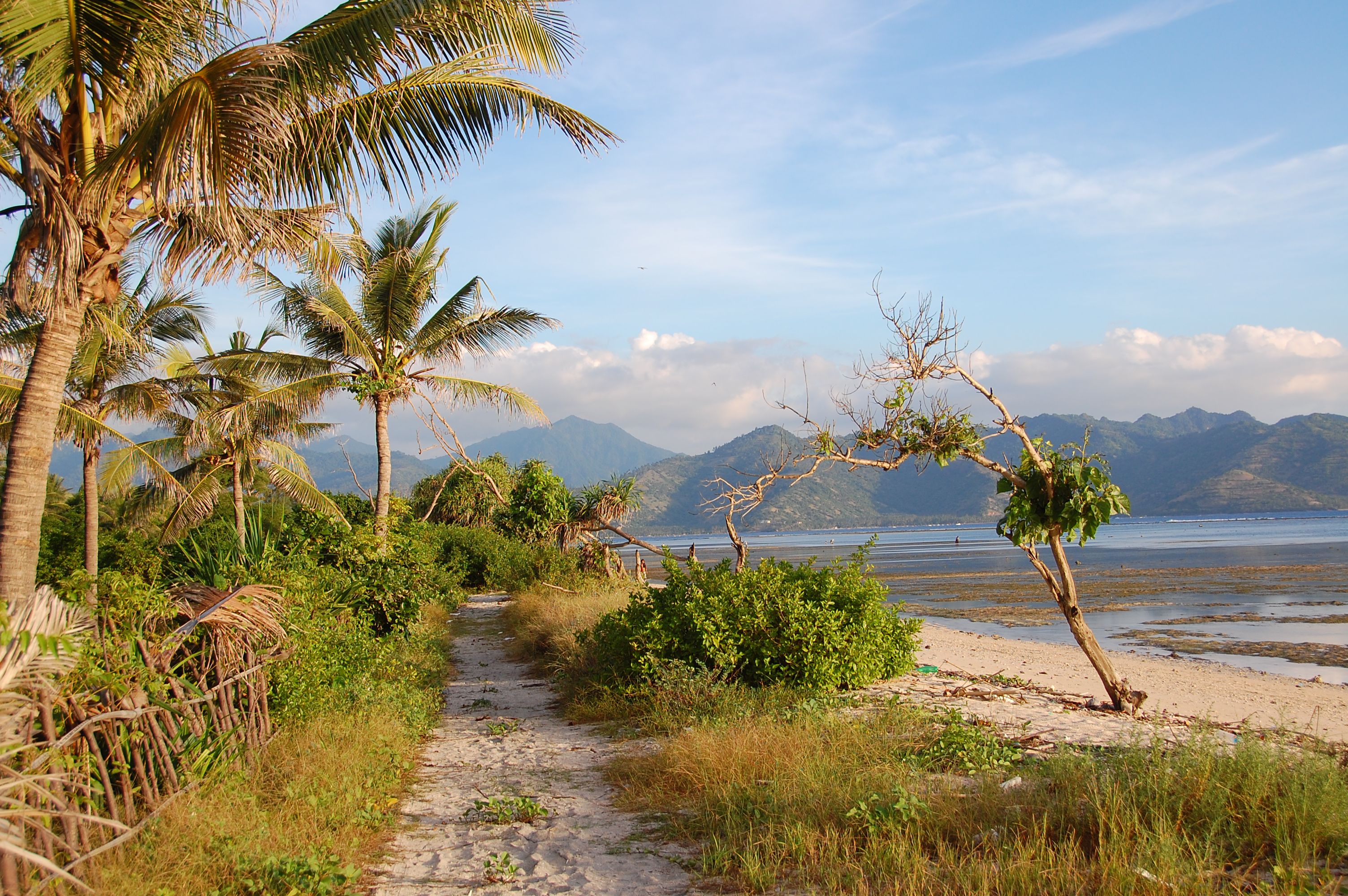 Path around Gili Air, Indonesia