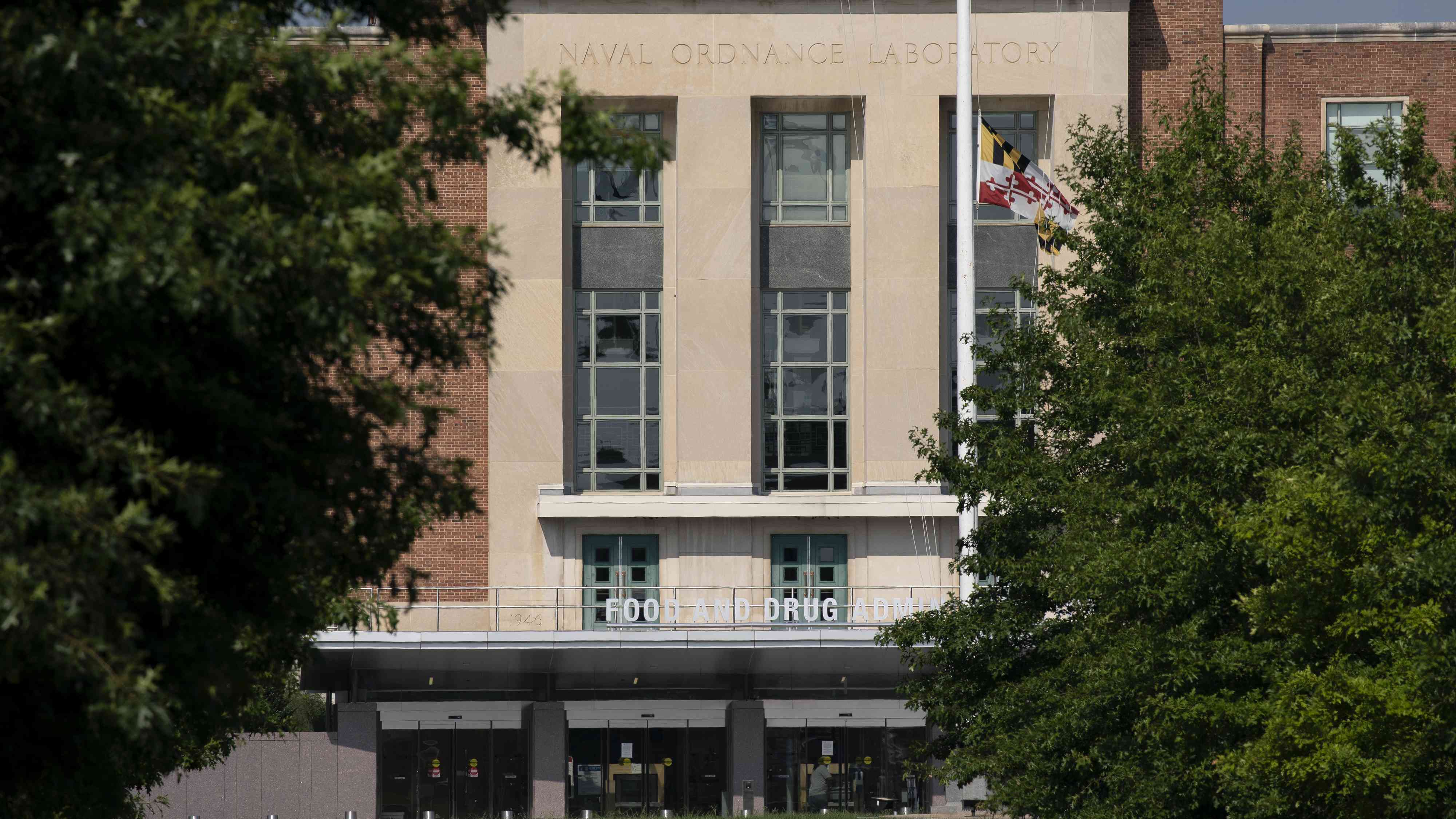 The U.S. Food and Drug Administration headquarters in White Oak, Maryland, on Aug. 25, 2020